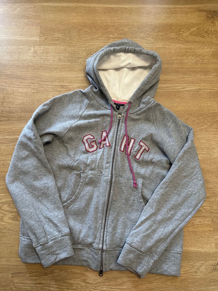 Gant Grey Zip-Up Hoodie