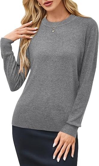 Grey Long Sleeve Sweater obraz 1