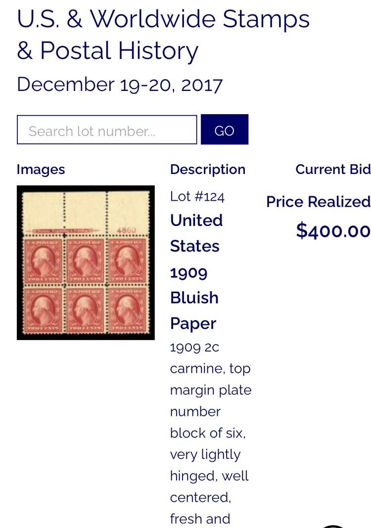 A block of 6 2-cent U.S. postage stamps depicting George Washington. image 3