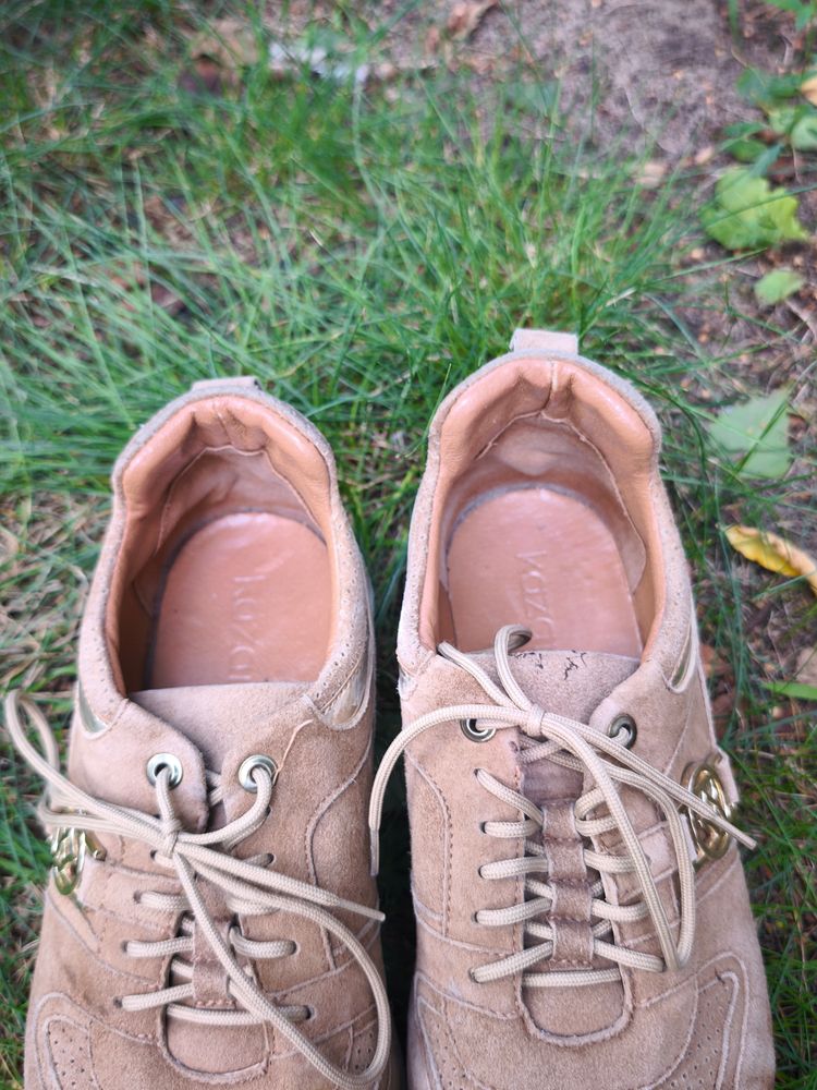 Beige Suede Sneakers 8