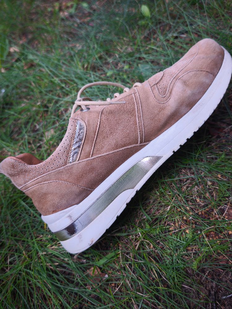 Beige Suede Sneakers 9