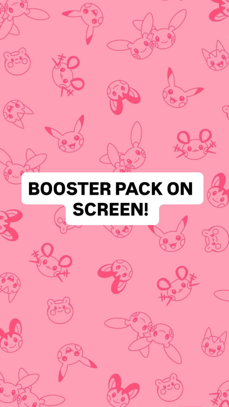 Booster pack on screen 