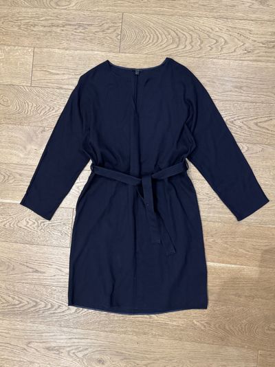 Cos Black Belted Dress