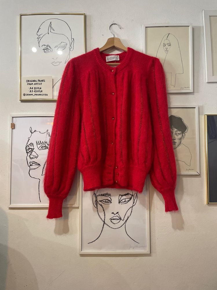 Other red knitted cardigan product image