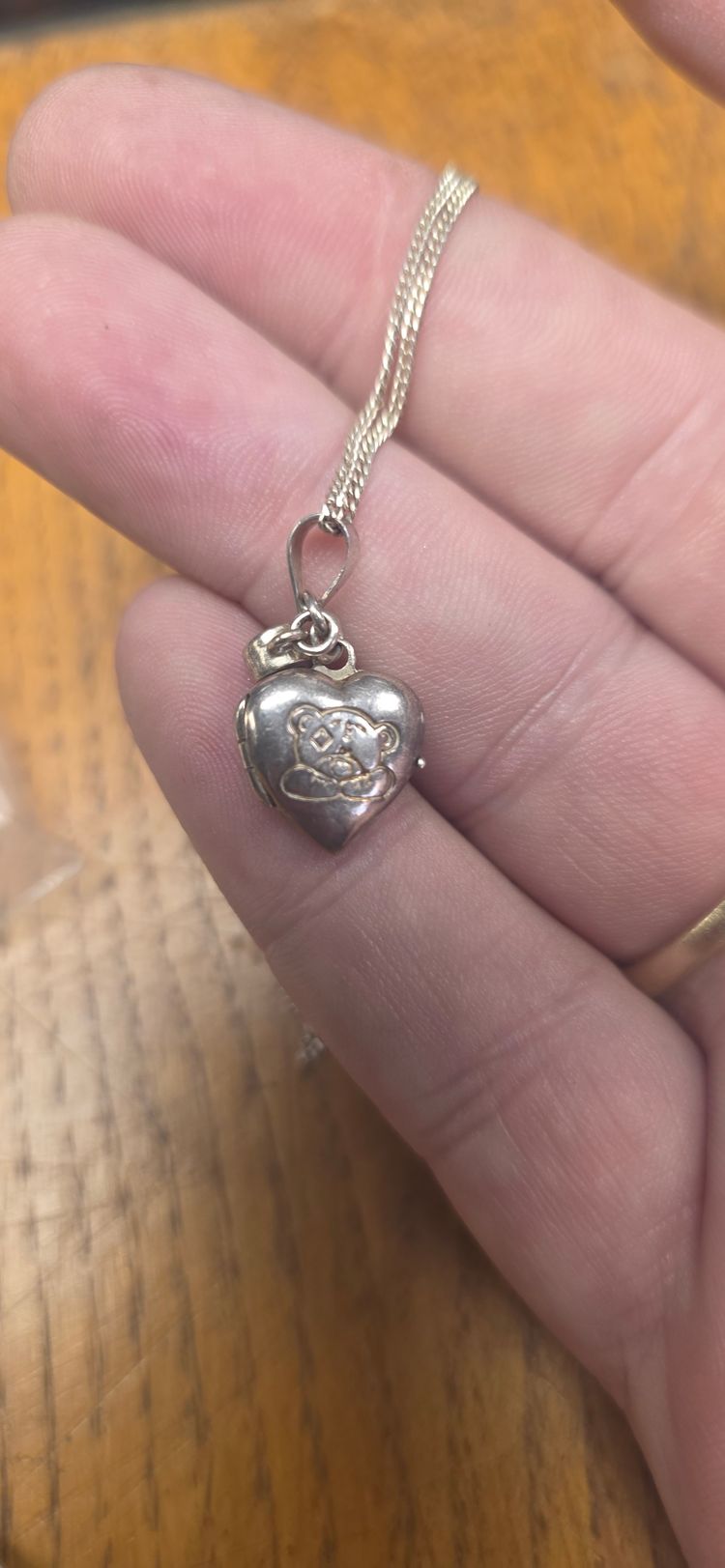 Heart-Shaped Pendant Necklace 925 sterling silver  imagen 2