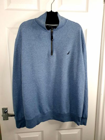 Nautica Blue Quarter-Zip Sweatshirt