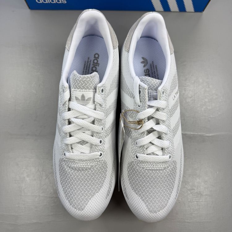 Adidas Originals LA Trainer Weave Size UK 7.5 White Grey Men's Trainers IG2802 image 2