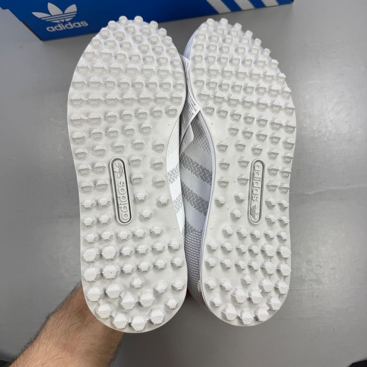 Adidas Originals LA Trainer Weave Size UK 7.5 White Grey Men's Trainers IG2802 image 3