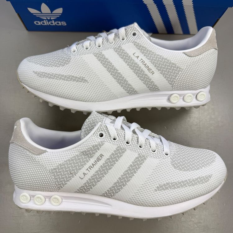 Adidas Originals LA Trainer Weave Size UK 7.5 White Grey Men's Trainers IG2802 image 1