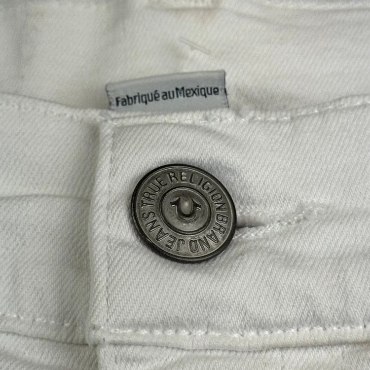 True Religion Denim Shorts White image 4