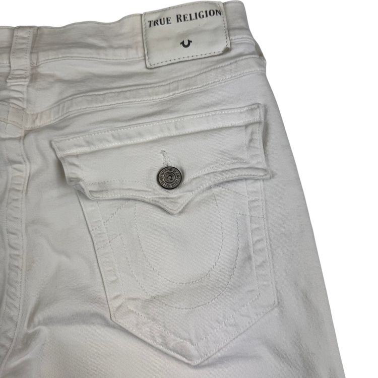 True Religion Denim Shorts White image 6