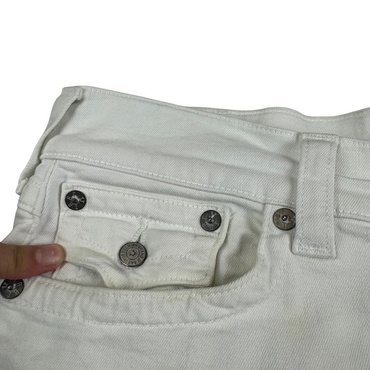 True Religion Denim Shorts White image 3
