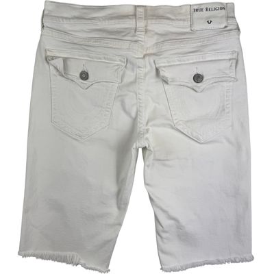 True Religion Denim Shorts White