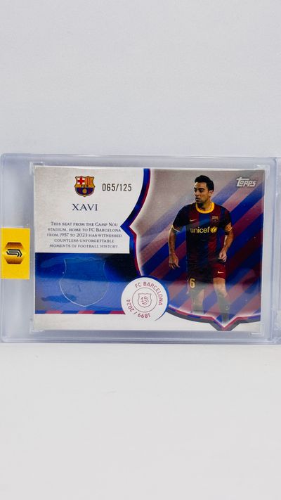 Relic /125 - Xavi Hernández - Barcelona - Topps Fc Barcelona 125 anniv