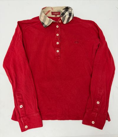 Burberry Long Sleeve Polo Shirt