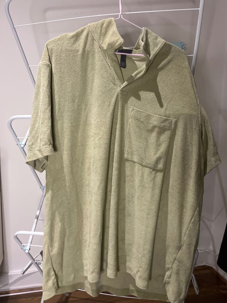 H&M Oversized Short Sleeve Shirt With Pocket