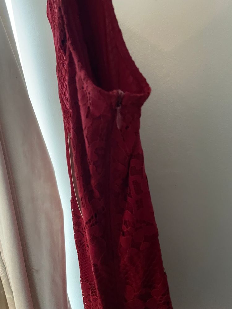 Next Red Lace Sleeveless Dress 5