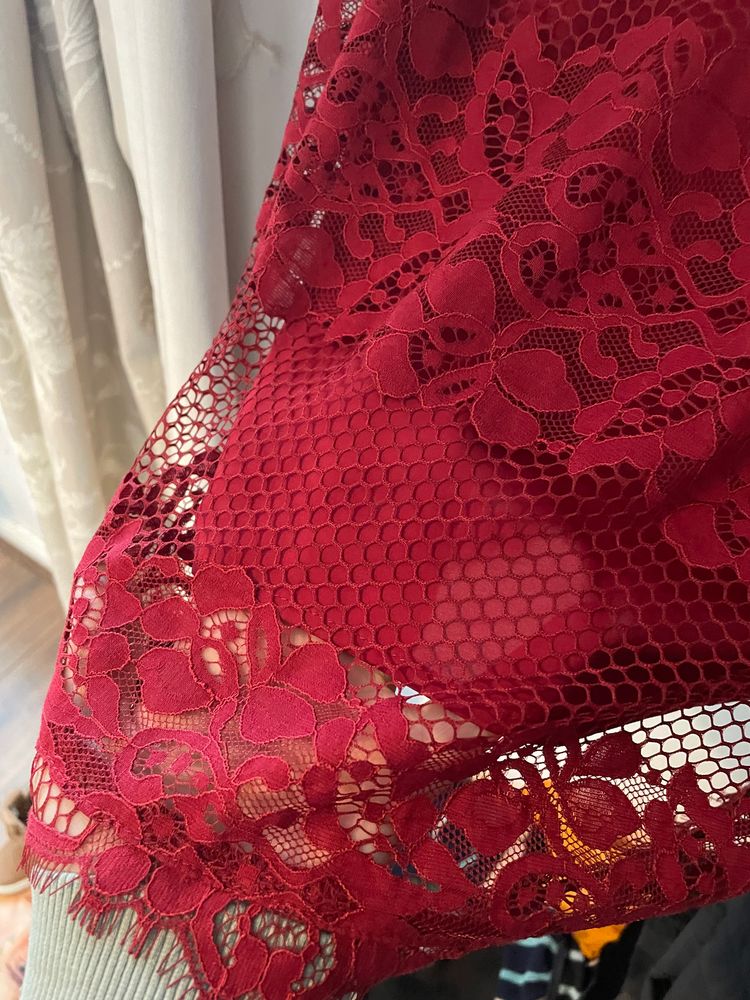 Next Red Lace Sleeveless Dress 2