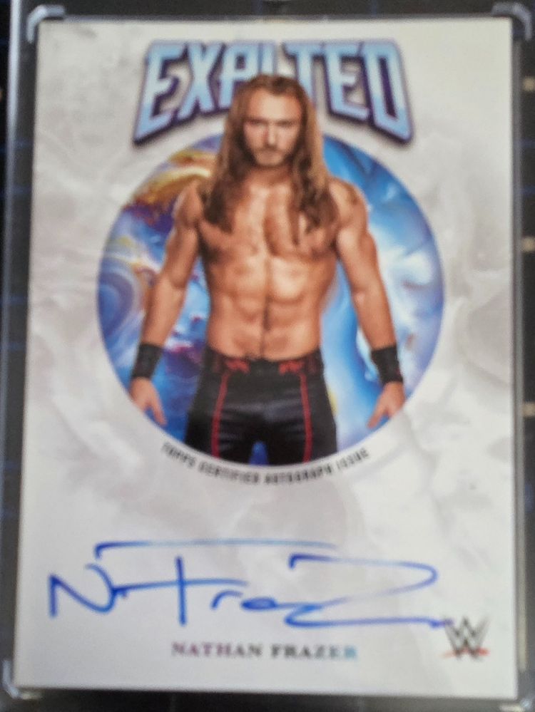 WWE Topps Exalted Wwe Nathan Frazer Auto on card product image
