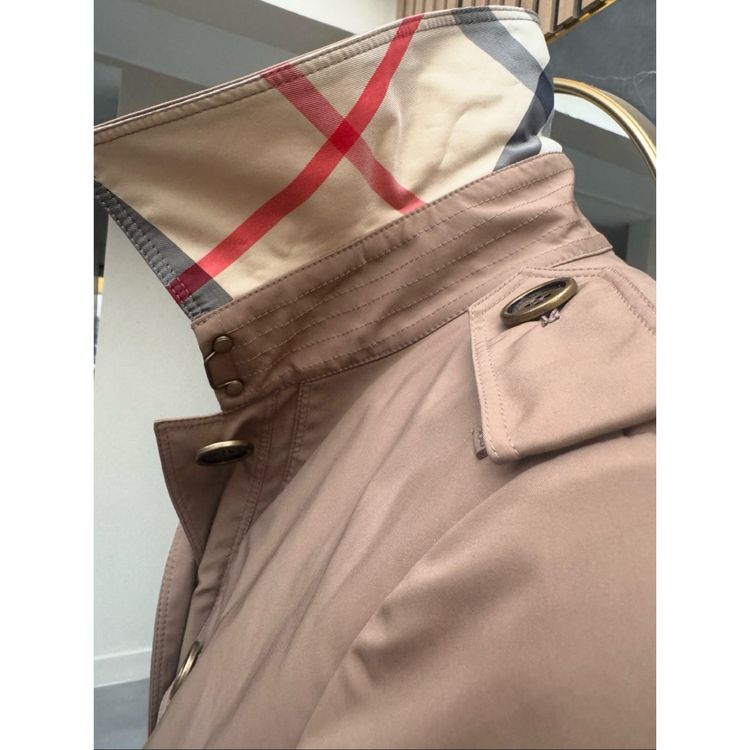 Burberry London Trench Coat Nova Check Lining Honey Beige image 4