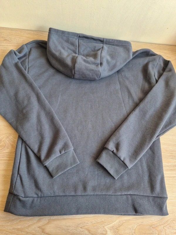 Grey Hoodie With Cartoon Graphic image 2