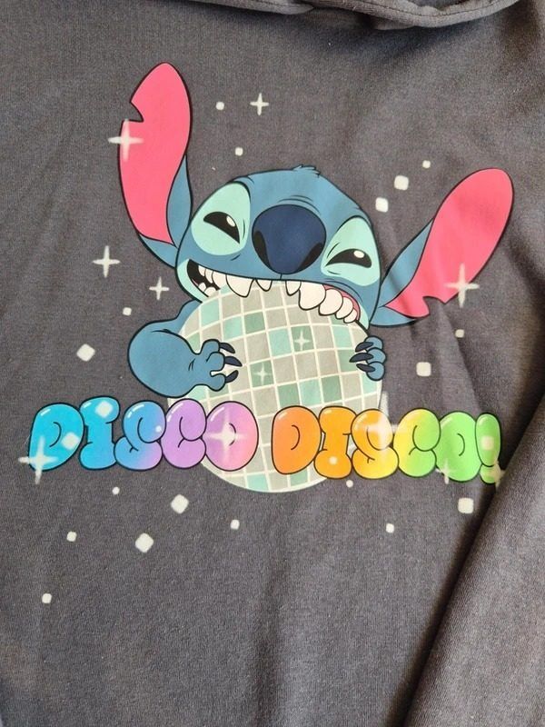 Grey Hoodie With Cartoon Graphic image 3