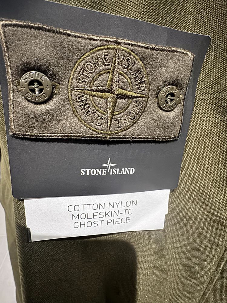 Stone Island Ghost  Khaki Cotton Nylon Moleskin Jacket BNWT 2