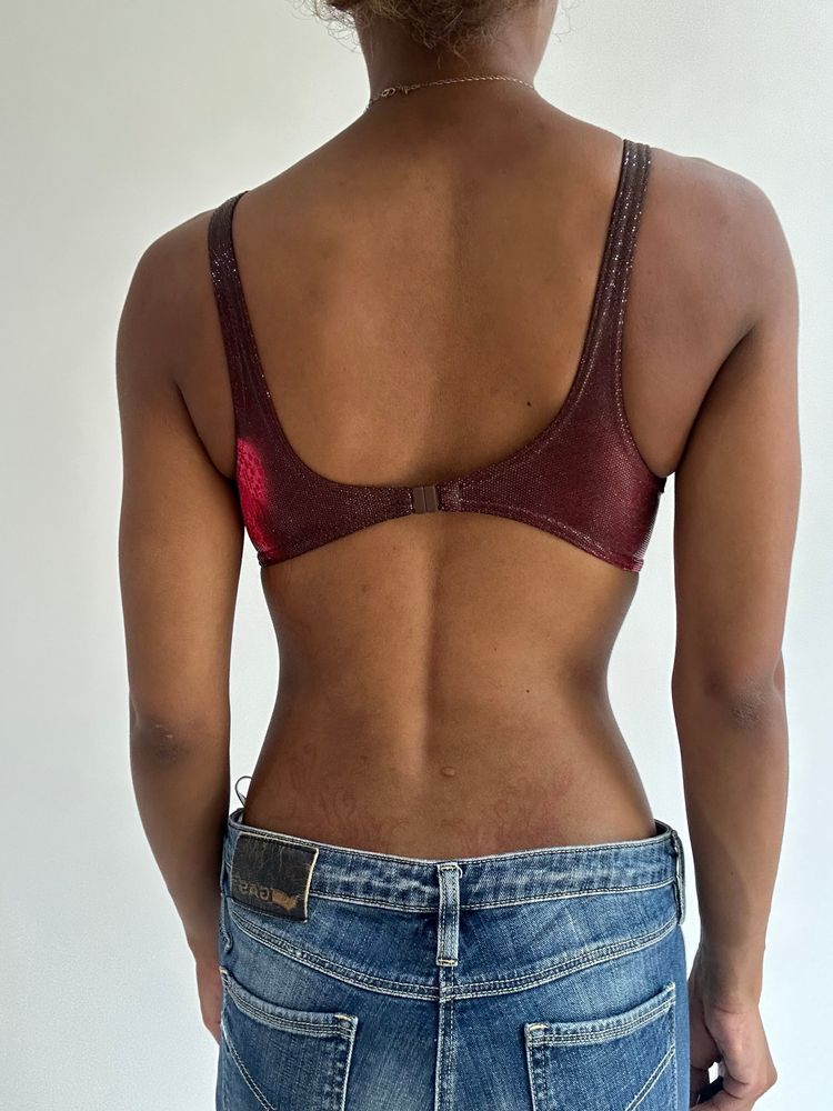 BEST PICKS | small red iridescent print bikini set imagen 6