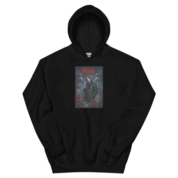 Lewis Capaldi Gothic Hoodie Black Fleece Pullover By Alcyone213k image 1