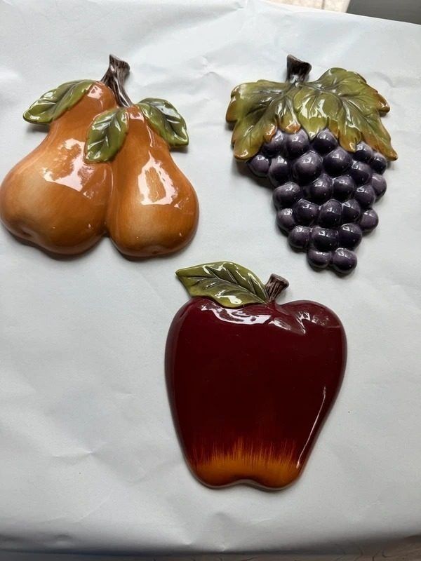Ceramic Fruit Wall Decorations image 1