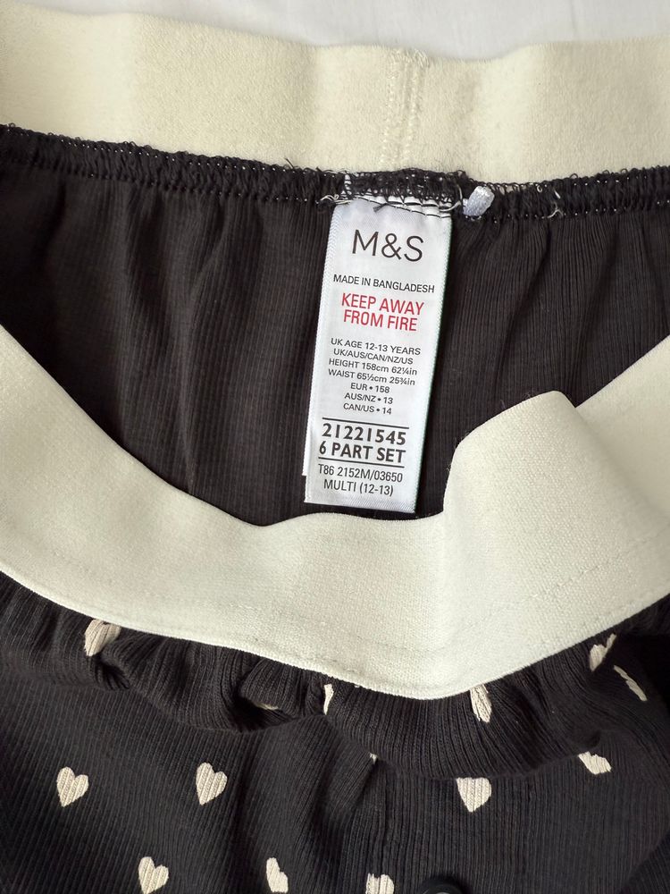 Immagine di M&S Kids Heart Print Pajama Set 2