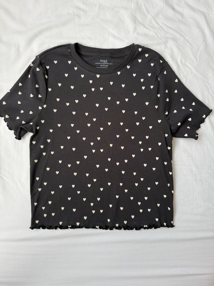 Immagine di M&S Kids Heart Print Pajama Set 3