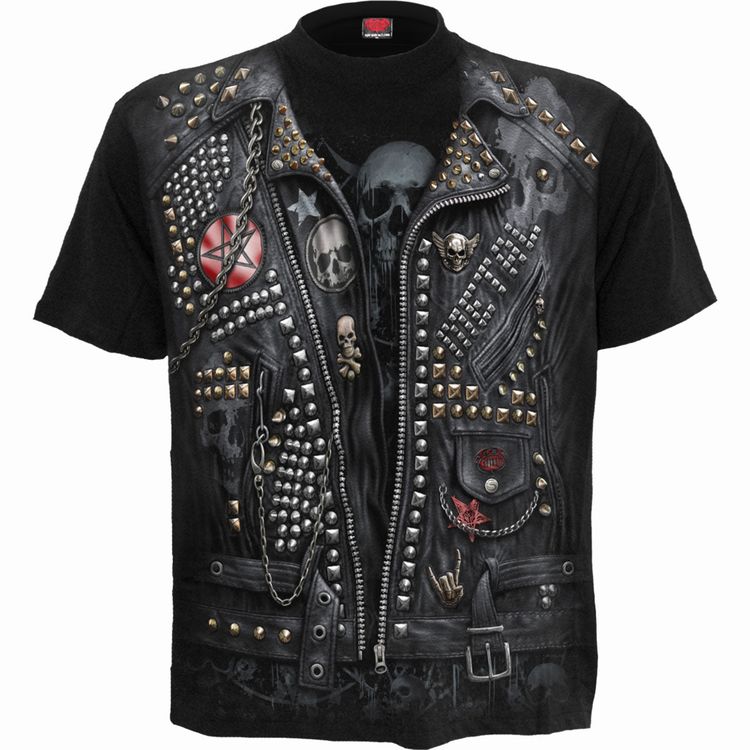 Spiral - GOTH METAL - Allover T-Shirt Black