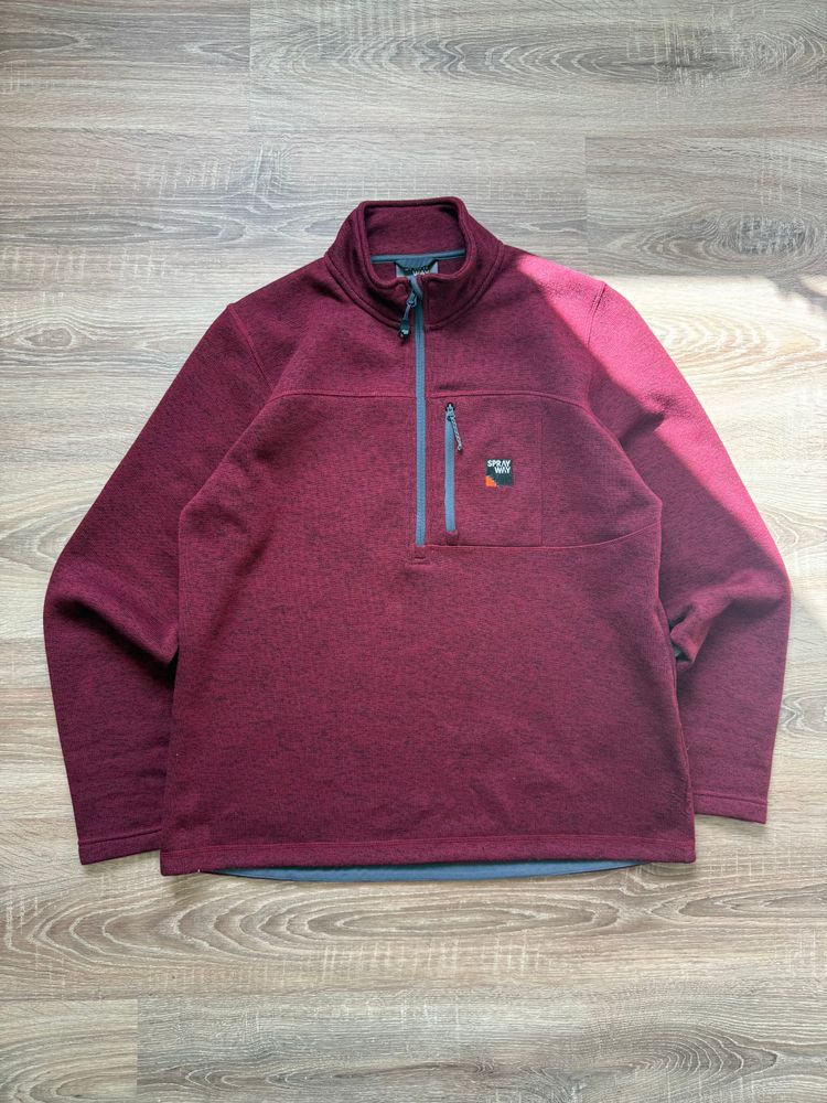 Burgundy SprayWay Quarter Zip Fleece (L)