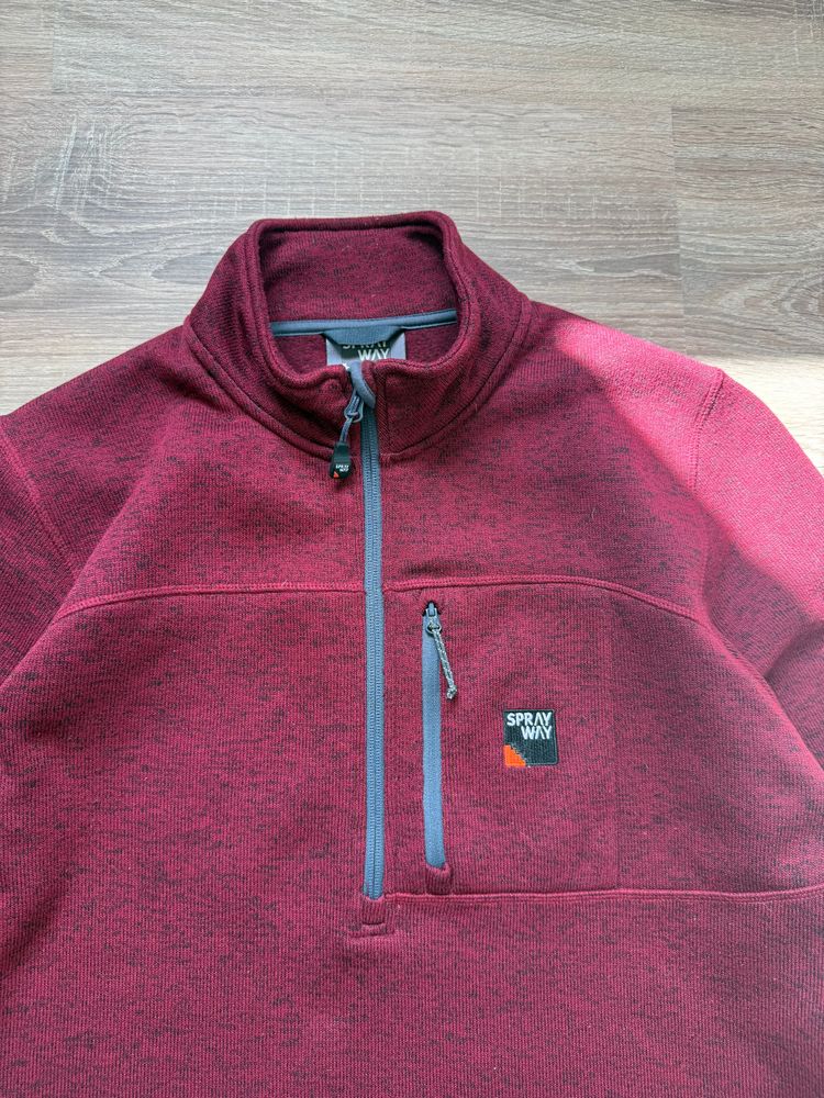 Burgundy SprayWay Quarter Zip Fleece (L) image 3