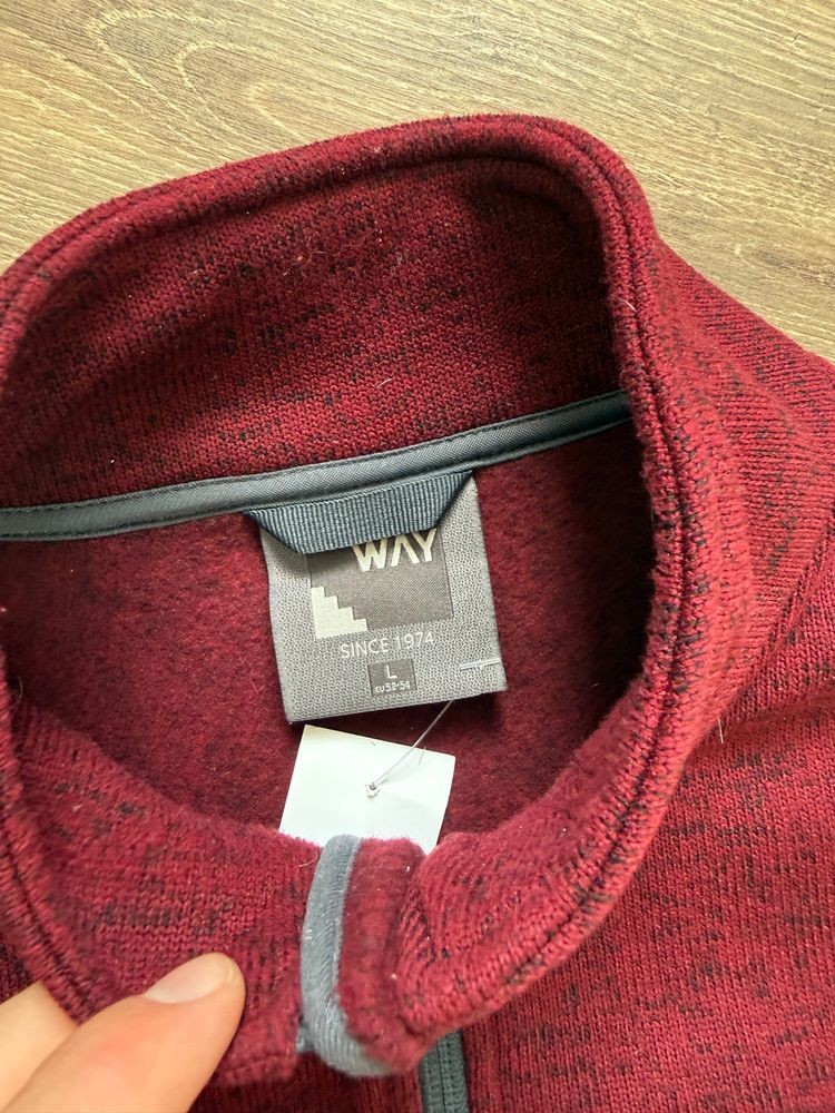 Burgundy SprayWay Quarter Zip Fleece (L) image 4