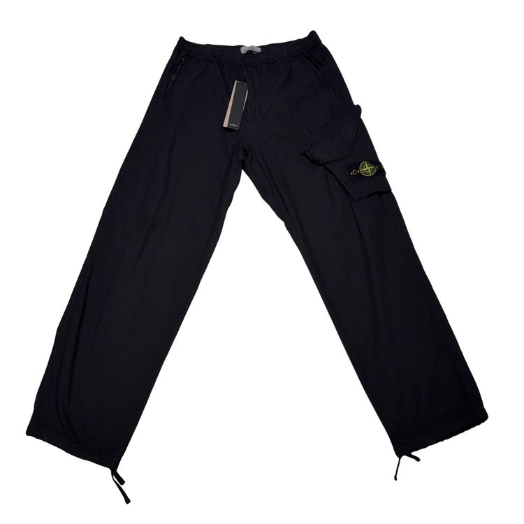 Stone Island Badge Cargos Black Cargos