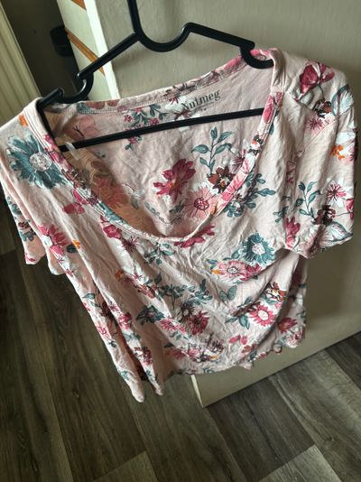 Nutmeg Floral Print Blouse