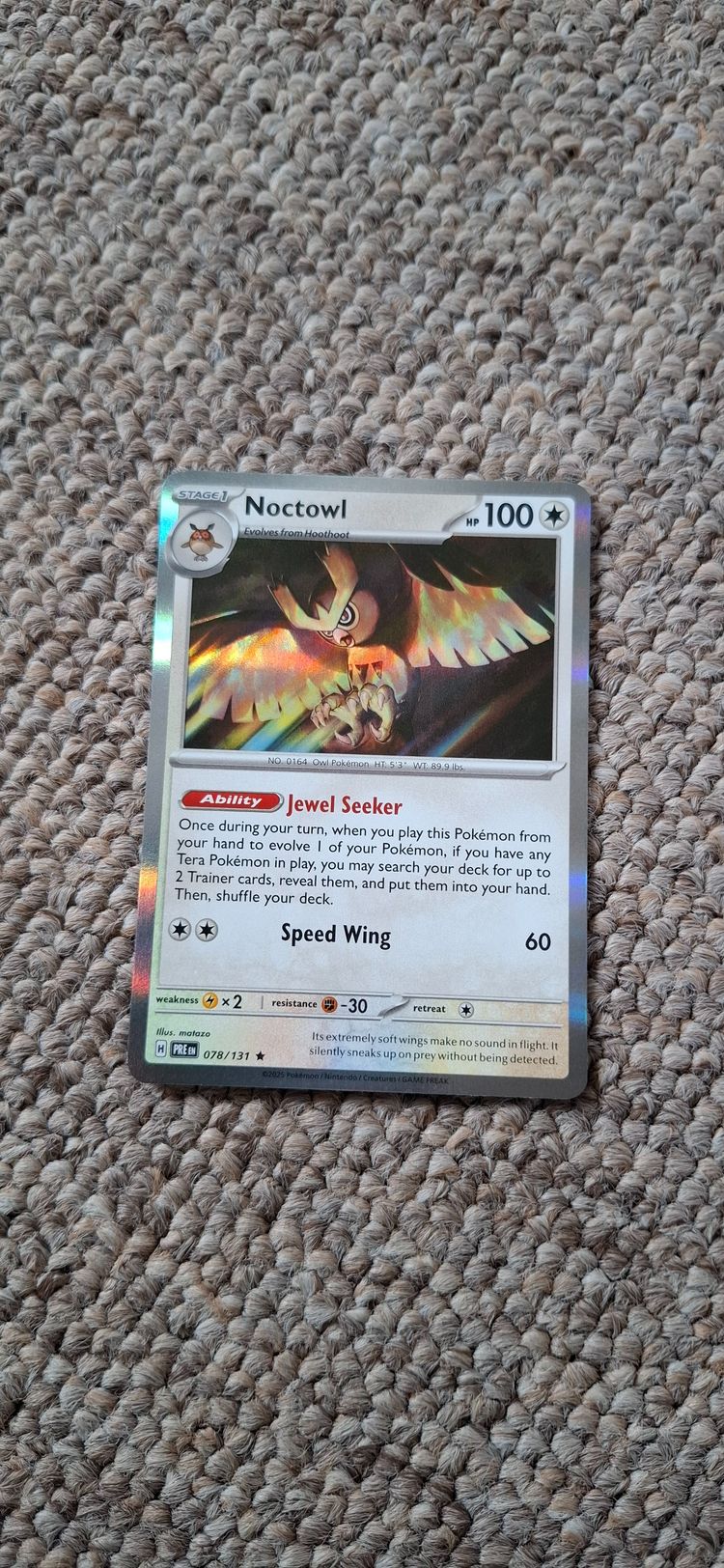 Pokémon Noctowl Pokémon Trading Card product image