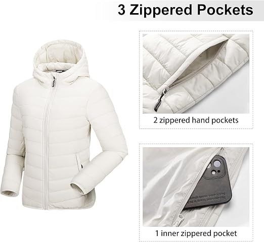 Columbia Women'S White Puffer Jacket obraz 4