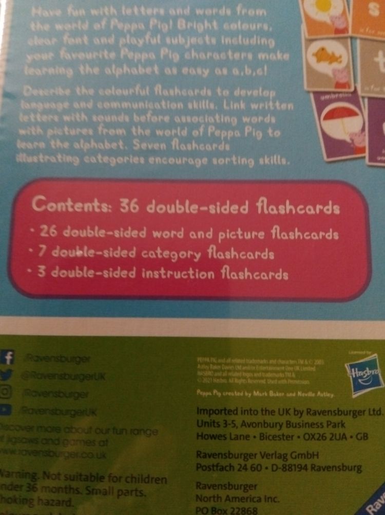 Peppa Pig My First A,B,C Flashcards image 3