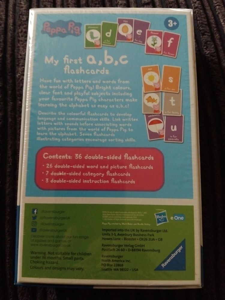 Peppa Pig My First A,B,C Flashcards image 2