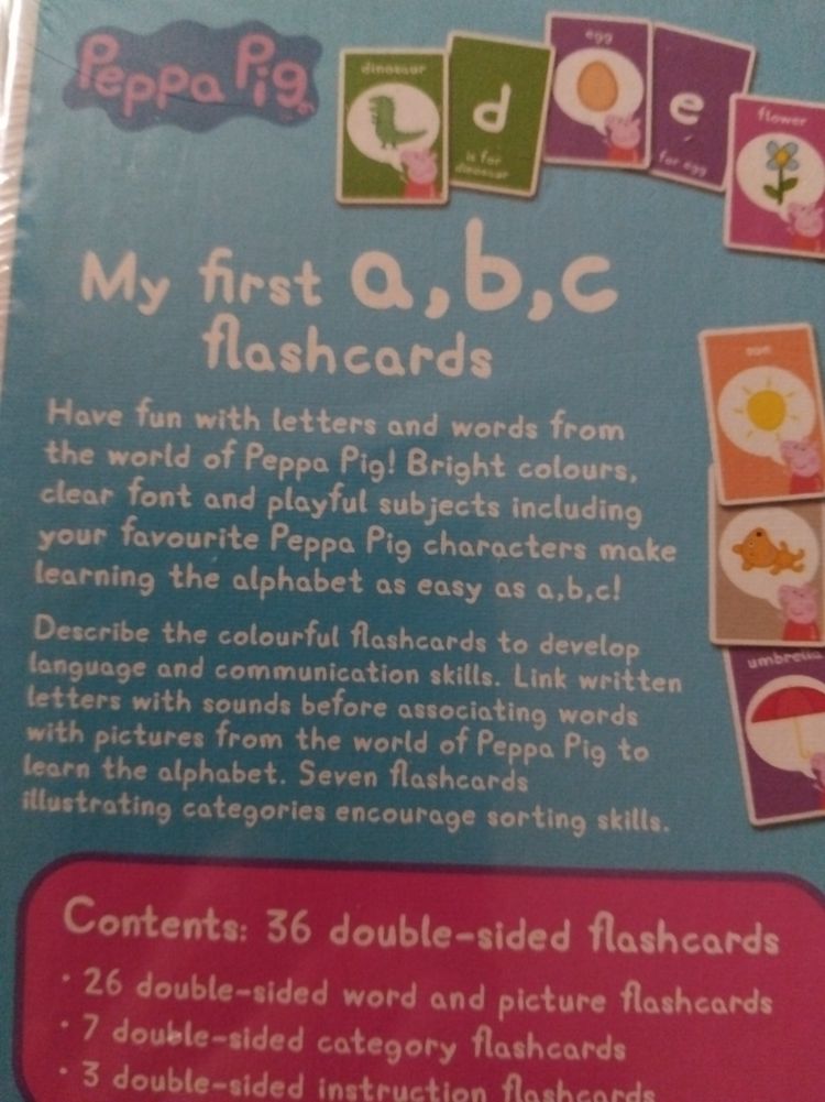 Peppa Pig My First A,B,C Flashcards image 4
