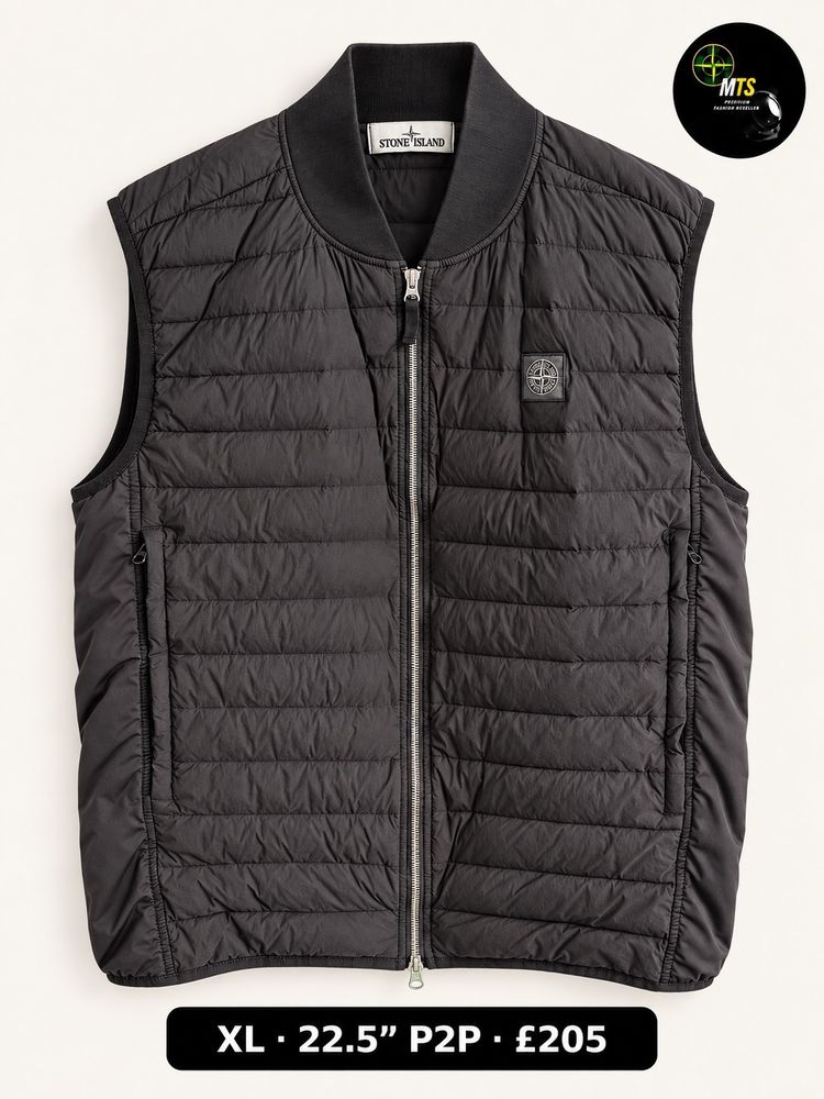 2204 Stone Island loom woven down chambers gilet 22.5” p2p image 1