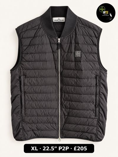 2204 Stone Island loom woven down chambers gilet 22.5” p2p