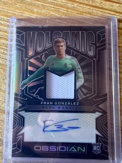 Fran González RC Auto Patch /199 Panini Obsidian 2025-26 Real Madrid
