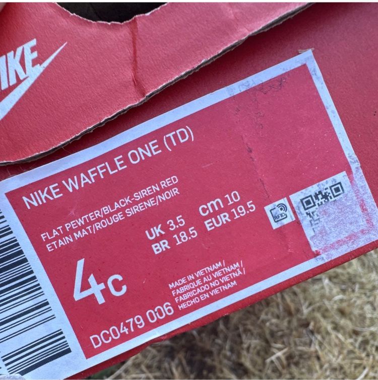 Nike Waffle One (Td) Shoes 3.5 imagen 5