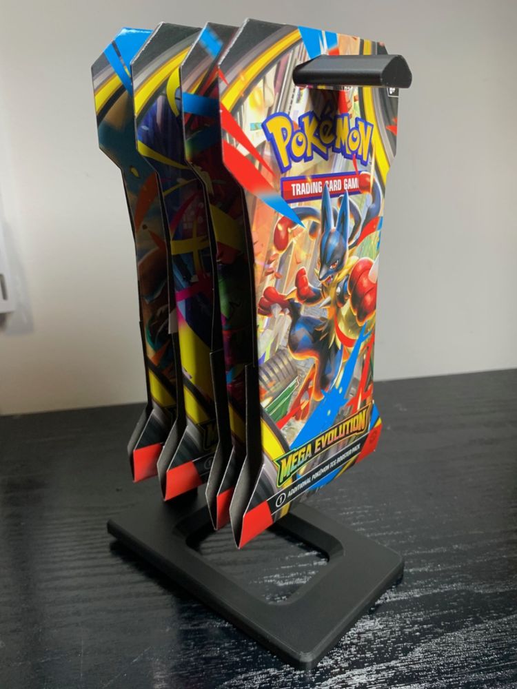 Pokemon 3 packPokemon Trading Card  Booster Packs display stand  product image