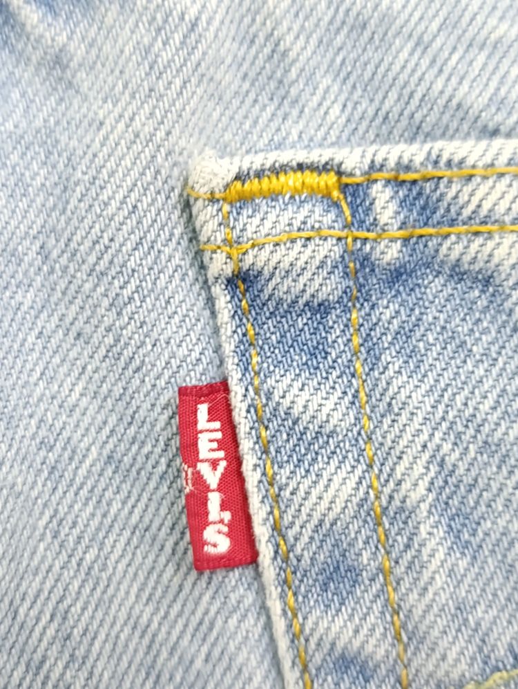 Levi's 501 premium W27 L32 vintage denim levis jeans usato unisex obraz 8