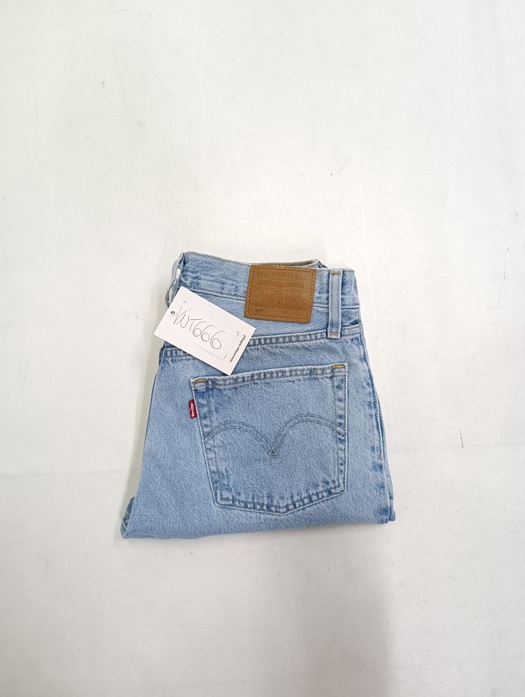 Levi's 501 premium W27 L32 vintage denim levis jeans usato unisex obraz 4